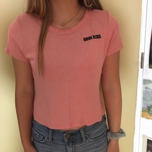 Pink “Cool Kids” tee